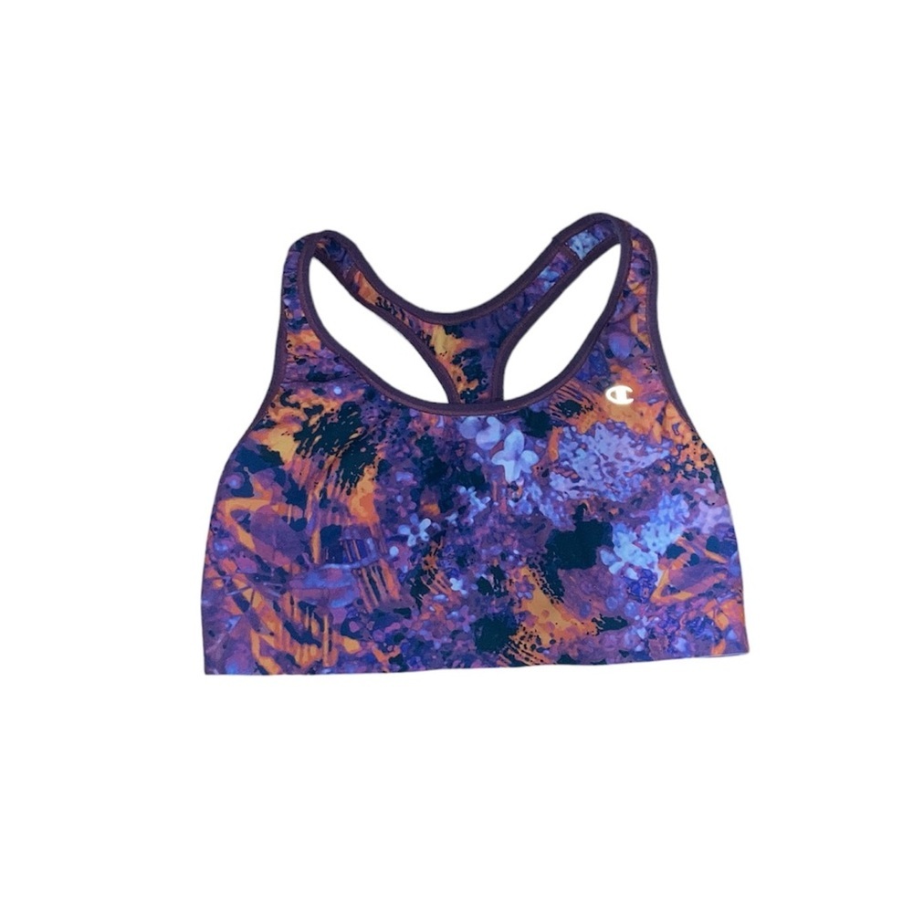 Champion Women’s Small Purple & Orange Seamless Racerback Sports Bra